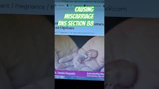 Causing Miscarriage#viral #legaladvice #legaleducation Bns Section 98