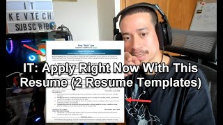 IT: Apply Right Now With This Resume (2 Resume Templates)