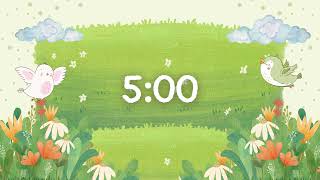 5 Minute Spring Timer | Ambient Music | Perfect for Meditation, Study Breaks, and More!
