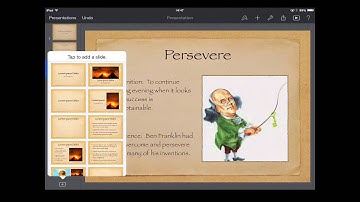 Using iPad App Keynote (Effective Slides and Animations)