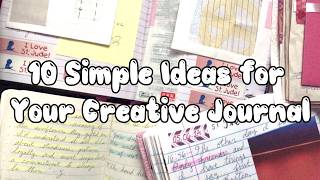 10 Simple Ideas for Your Creative Journal | Journaling Ideas #2