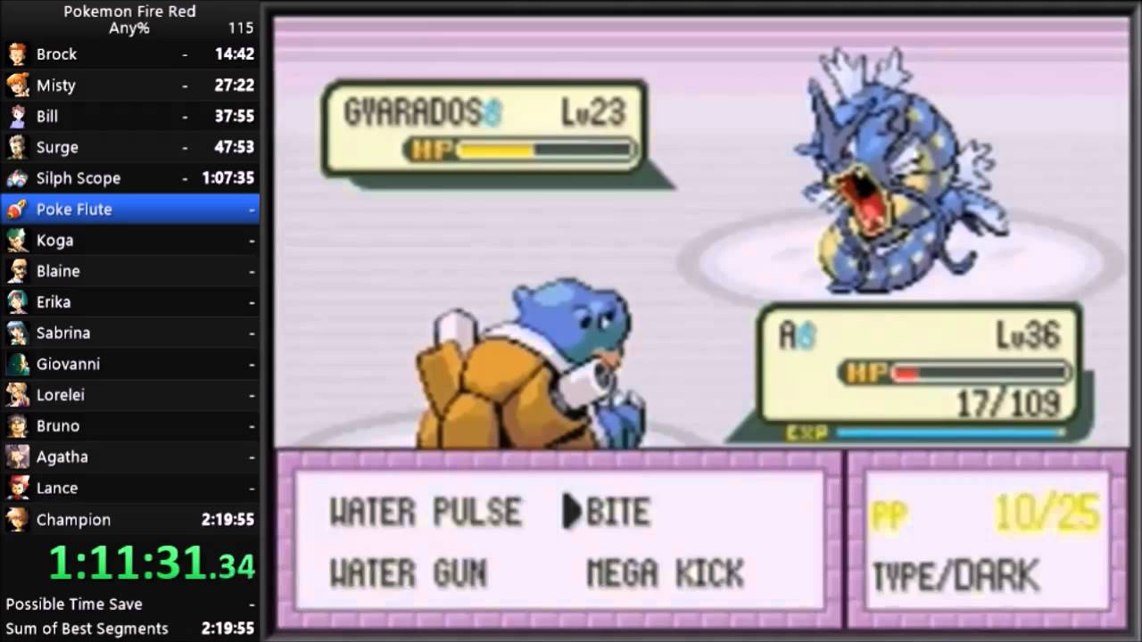 Pokemon Fire - Speedrun in IGT -