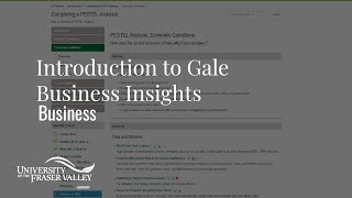 Introduction to Gale Business Insights