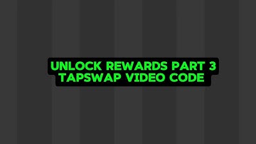 Unlock Rewards part ||3 tapswap video code #fypシ゚viral #foryou #tapswapcode #cryptocurrency #coding