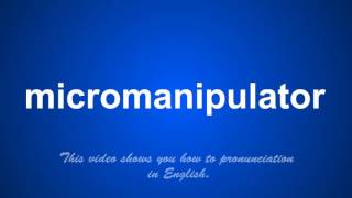 Famous the correct pronunciation of microprogramming in English. Profile