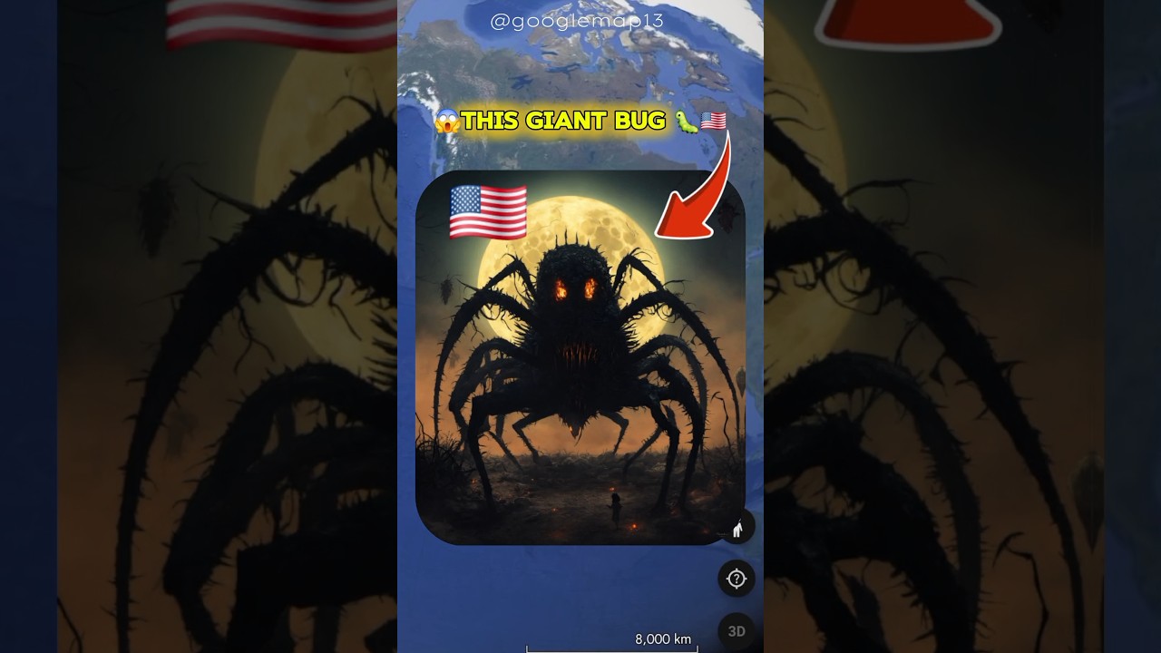 🤯Google Earth Found a GIANT BUG?! 😱🪲 | What Is This Thing in America?!"
