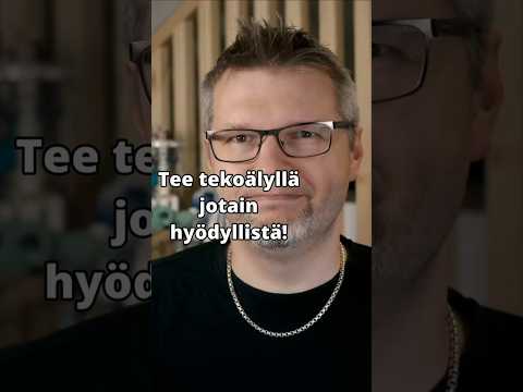 Näin teet tekoälyllä sovelluksia, joita muutkin voivat käyttää!