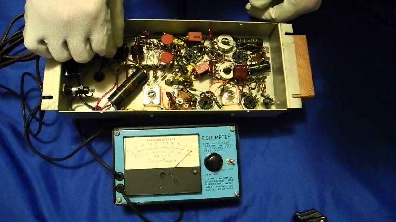 Ampex MPX Filter Cap & 1.0uf Cap ESR Test 0088