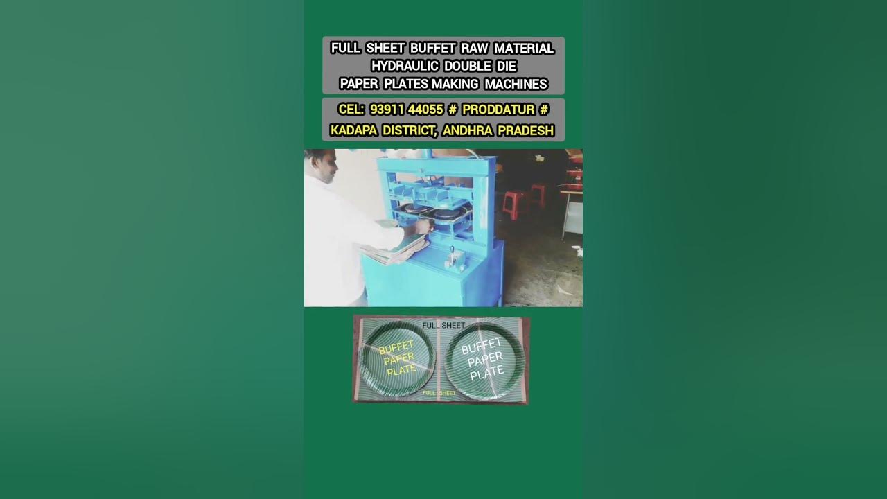 2024 The Full sheet Buffet Paper plate making machine sale at factory