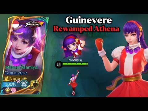 REWAMPED ATHENA ASAMIYA Gameplay Guinevere KOF Best Build Mlbb Guinevereml Rewampedguineverekof 