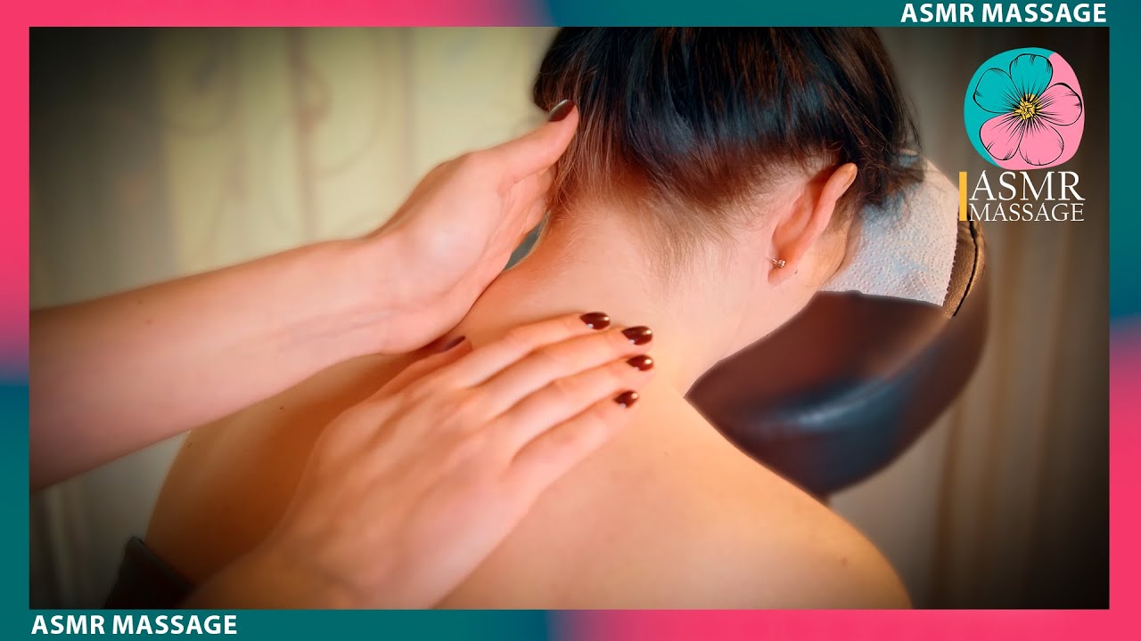 ASMR back massage | New Technique by Olga on the chair