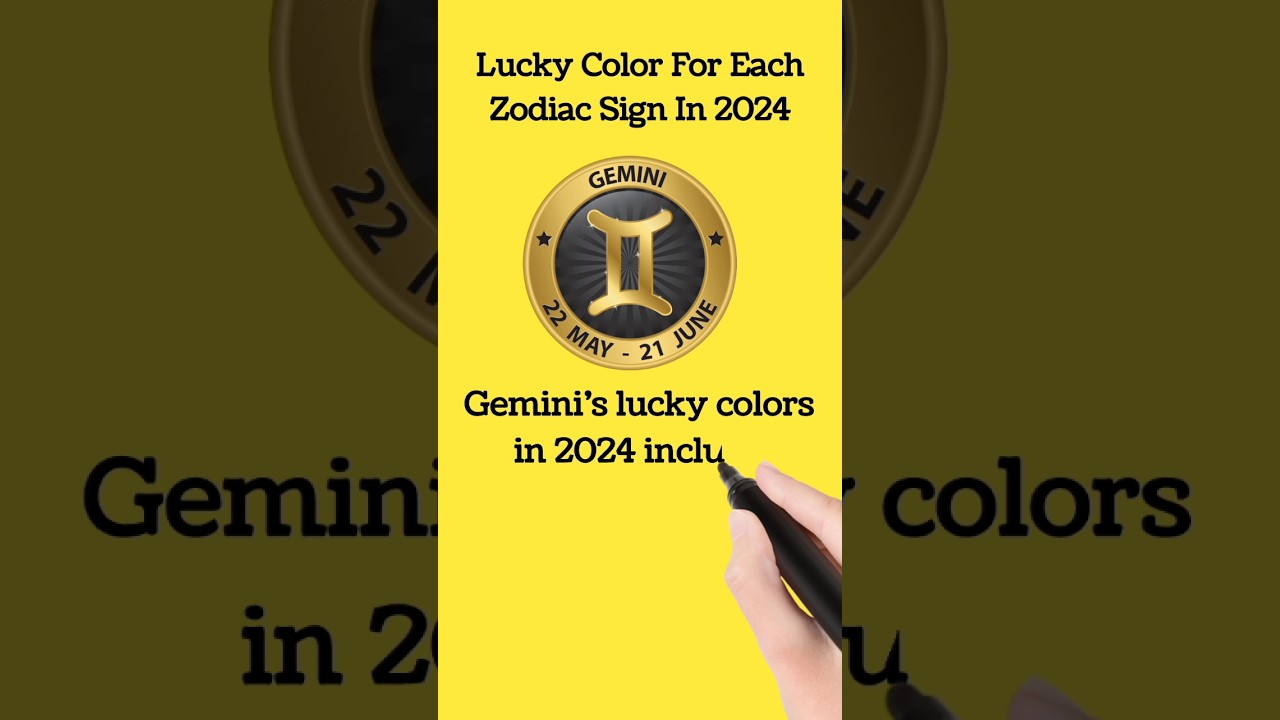 Lucky color for gemini in 2024 