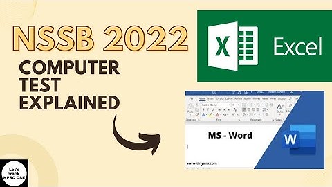 NSSB 2022 Computer Proficiency Test Explained