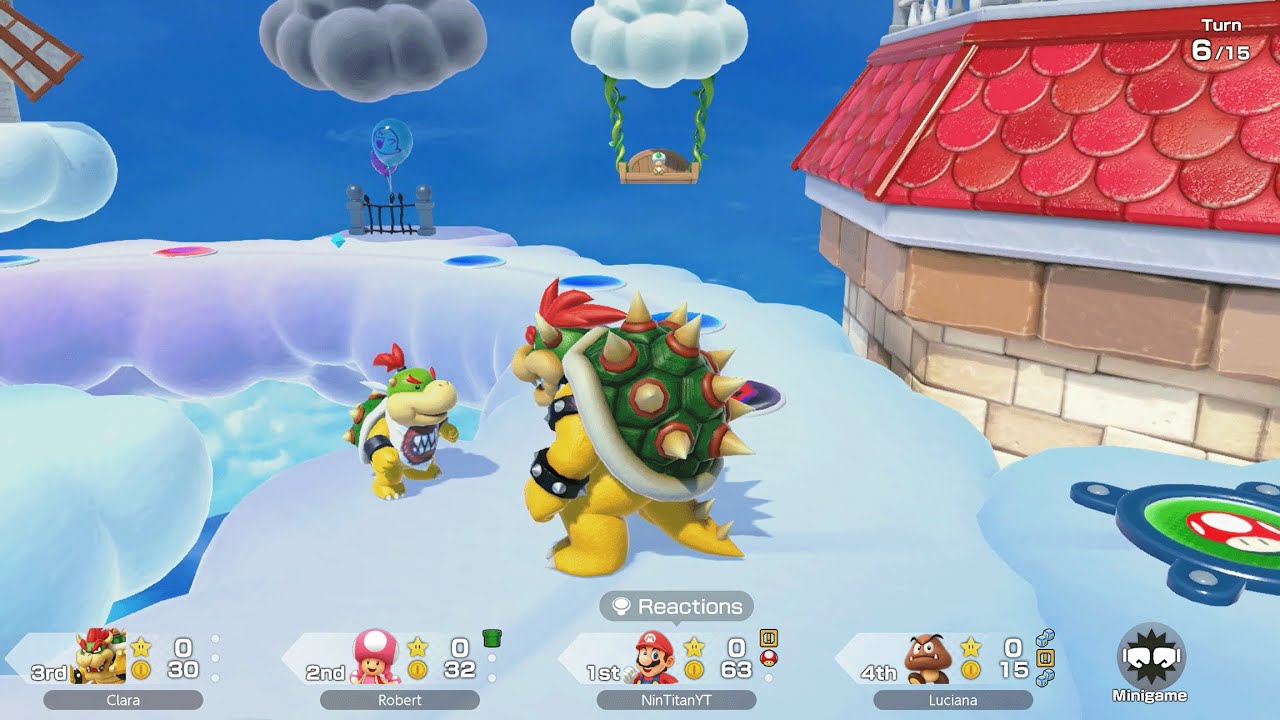 Super Mario Party Jamboree - Mario vs Toadette vs Bowser vs Goomba - Mario's Rainbow Castle