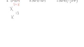 multiplying monomials