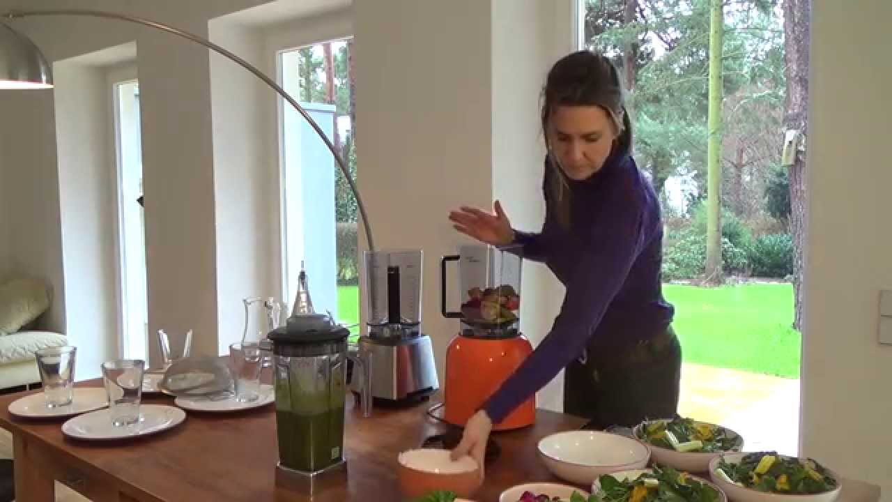 Smoothie-Konsistenz im Vergleich - Bianco Puro und Bianco Primo mit Square-Behälter