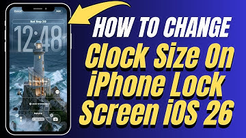 Hoe de klokgrootte op het vergrendelscherm van de iPhone in iOS 26 te wijzigen