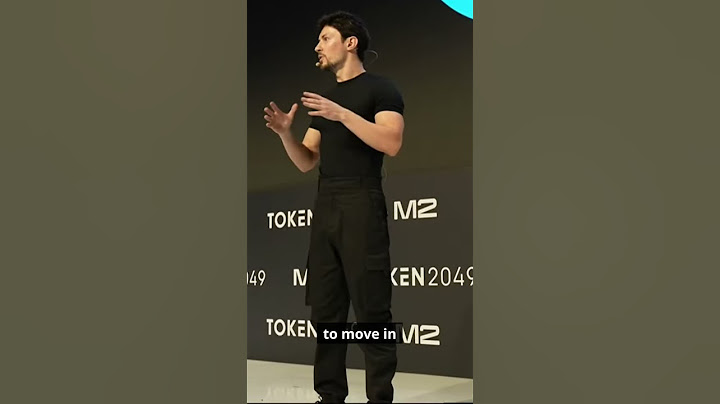 Paver Durov: Why Telegram Loves Blockchain