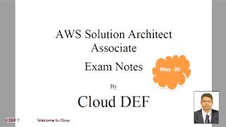 AWS Solution Architect  Exam / Certification Complete Quick Summary Notes Part #1