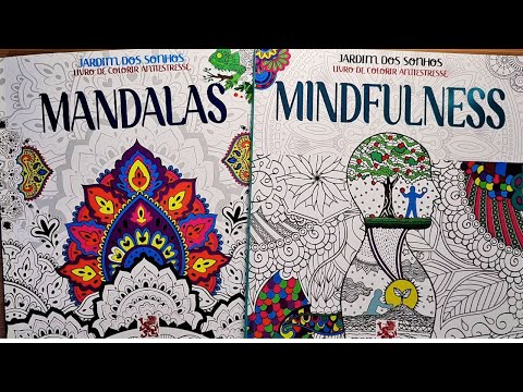 MANDALAS & MINDFULNESS 🌿 | Unboxing da Coleção Jardim dos Sonhos – Livros para Colorir