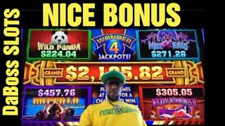 NICE BONUS ON WONDER 4 JACKPOTS SLOT MACHINE #dabossslots screenshot 4