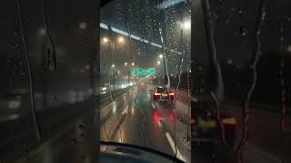 ASMR Rain Sight From Bus Wind Screen