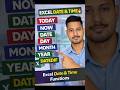 Excel Date & Time Functions 🔥 | TODAY, NOW, DATE | #excel #excelformula #ytshort #viral #trending