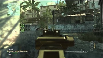 mw3 search and destroy gameplay on mission - mp7 - 17-1
