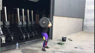 Cluster + thruster + push-press: 65 x 1+1+1 by Gabrysia Migala