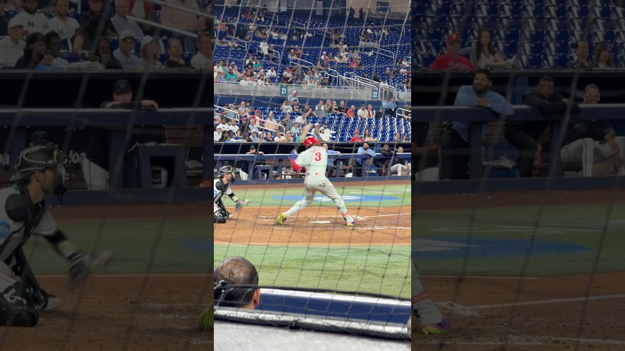 Bryce Harper Singles Philadelphia Phillies v Miami Marlins 5/4/2026 #villageidiotadventures