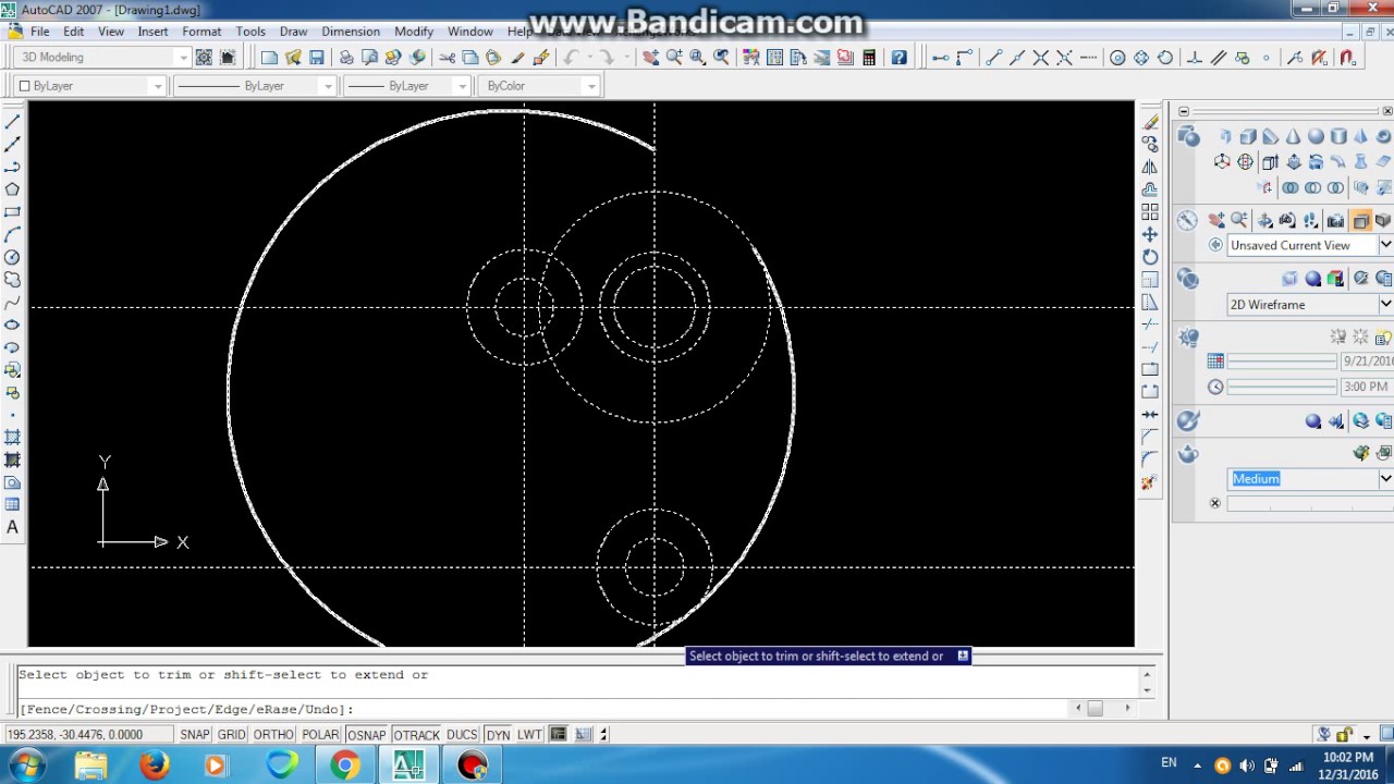 2D simple Autocad drawing example YouTube