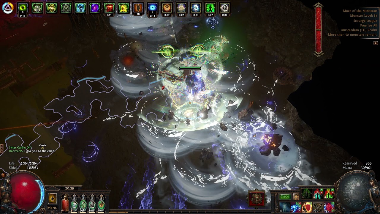 Path of Exile 3.16 - Lightning Strike Raider - Minotaur kill