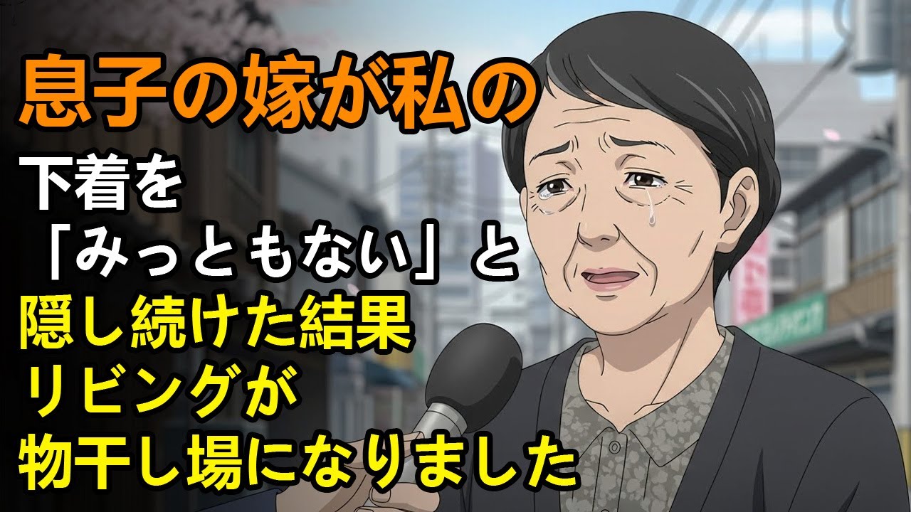 息子の嫁が私の下着を「みっともない」と隠し続けた結果、リビングが物干し場になりました【68歳の逆襲】
