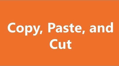 Excel Shortcuts - Copy, Paste, and Cut