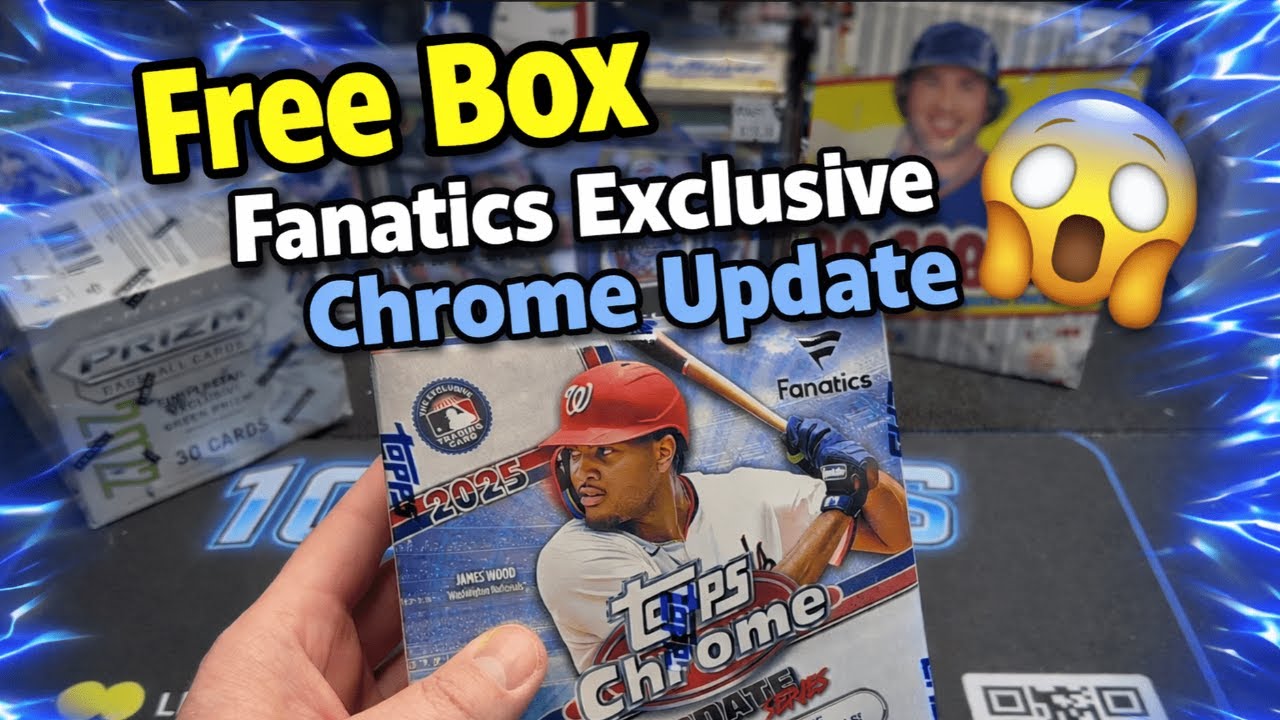 2025 Topps Chrome Fanatics Mega Box Break  for FREE! "What's in the box?" Episode 12
