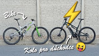 E-BIKE vs. BIKE: Jak zlenivíte na elektrokole v terénu?