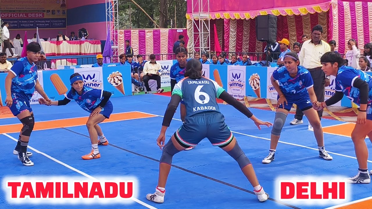 Tamilnadu vs Delhi Girls Junior National Kabaddi Championship Kolkata