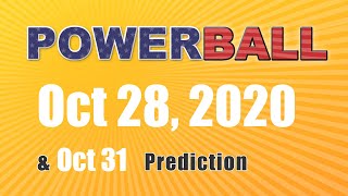 Powerball draw Wed, Oct 28, 2020 & predictions for Oct 31 - Jackpot $116M
