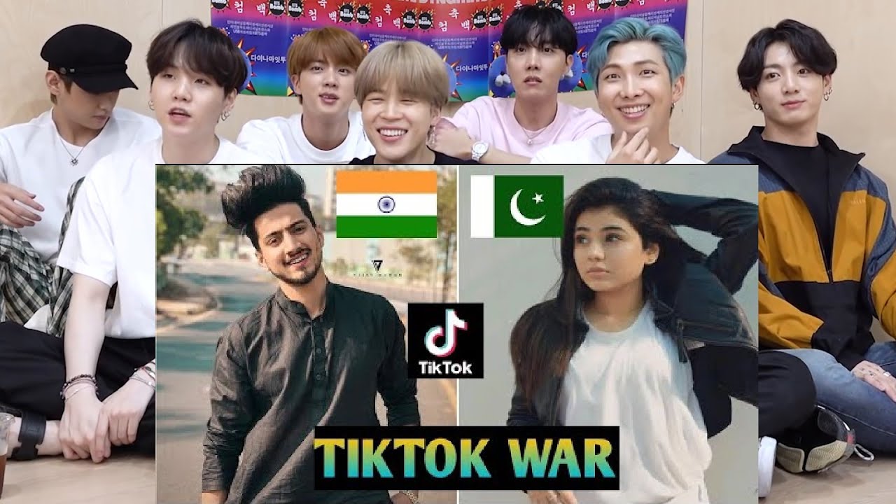 BTS REACTION Pakistan and india tik tok video | Jannat zubair | Areeka haq | pak vs india tiktok war