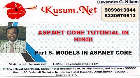 Part 5- MODELS IN ASP.NET CORE || ASP.NET CORE TUTORIAL FOR BEGINNERS IN HINDI
