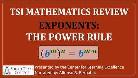 6.5 TSI Math Exponents: Power Rule