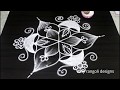 Diya rangoli and kolam designs for Diwali 2018 || Deepavali muggulu with 7 dots