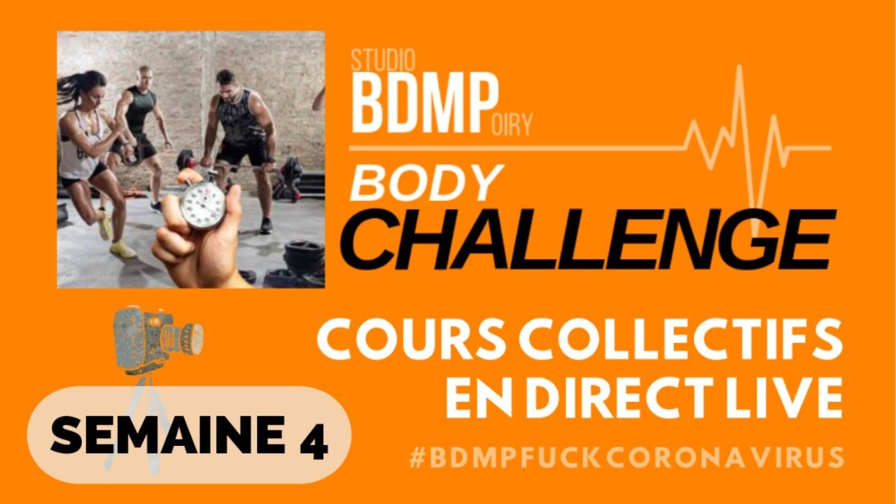 Cours BODY CHALLENGE 🎦 LIVE ! Studio BDMP Oiry