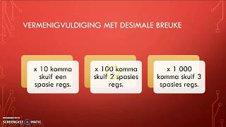 BEWERKINGS MET DESIMALE BREUKE GRAAD 7 KWARTAAL 2