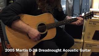 2005 Martin D-28 Dreadnought Acoustic Guitar