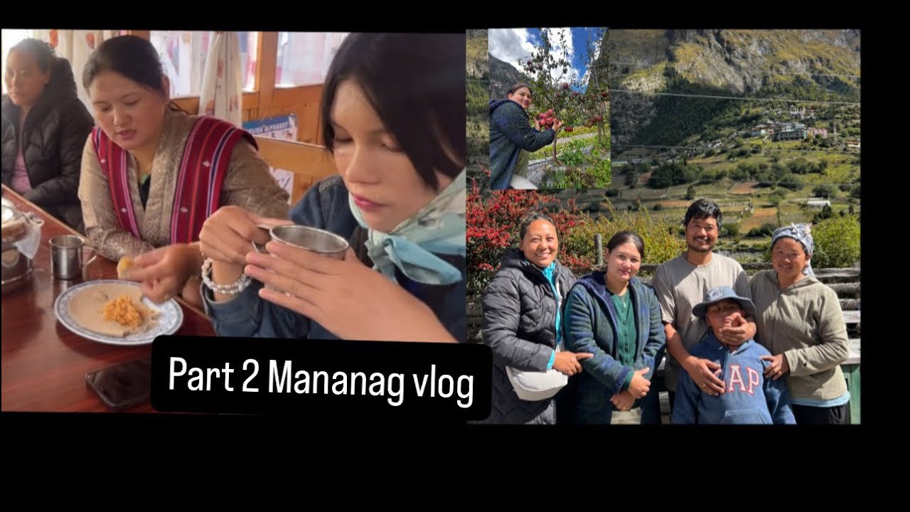 पिसाड॰ गाउॅको अर्गानिक खाजा घ्यू  चिया फापरको रोटि ,खानुको मजै बैग्लै #part 2#Manangvlog#