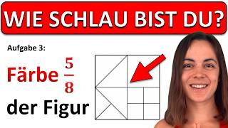 🚀🚀🚀 IQ Test! | Drei Geometrie Fragen aus einem Intelligenz Test! | Anteile färben mit Brilliant