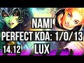 NAMI &amp; Lucian vs LUX &amp; Caitlyn (SUP) | 1/0/13 | VN Diamond | 14.12