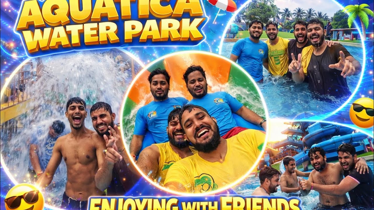 Aquatica Water Park Kolkata 🌊 Full Fun, Crazy Slides & Best Friend Moments 😍