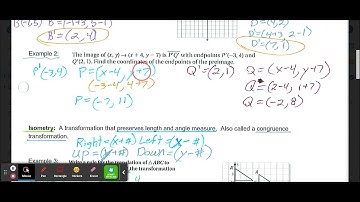 9.1 Translate Figures and Use Vectors Video Lesson Geometry